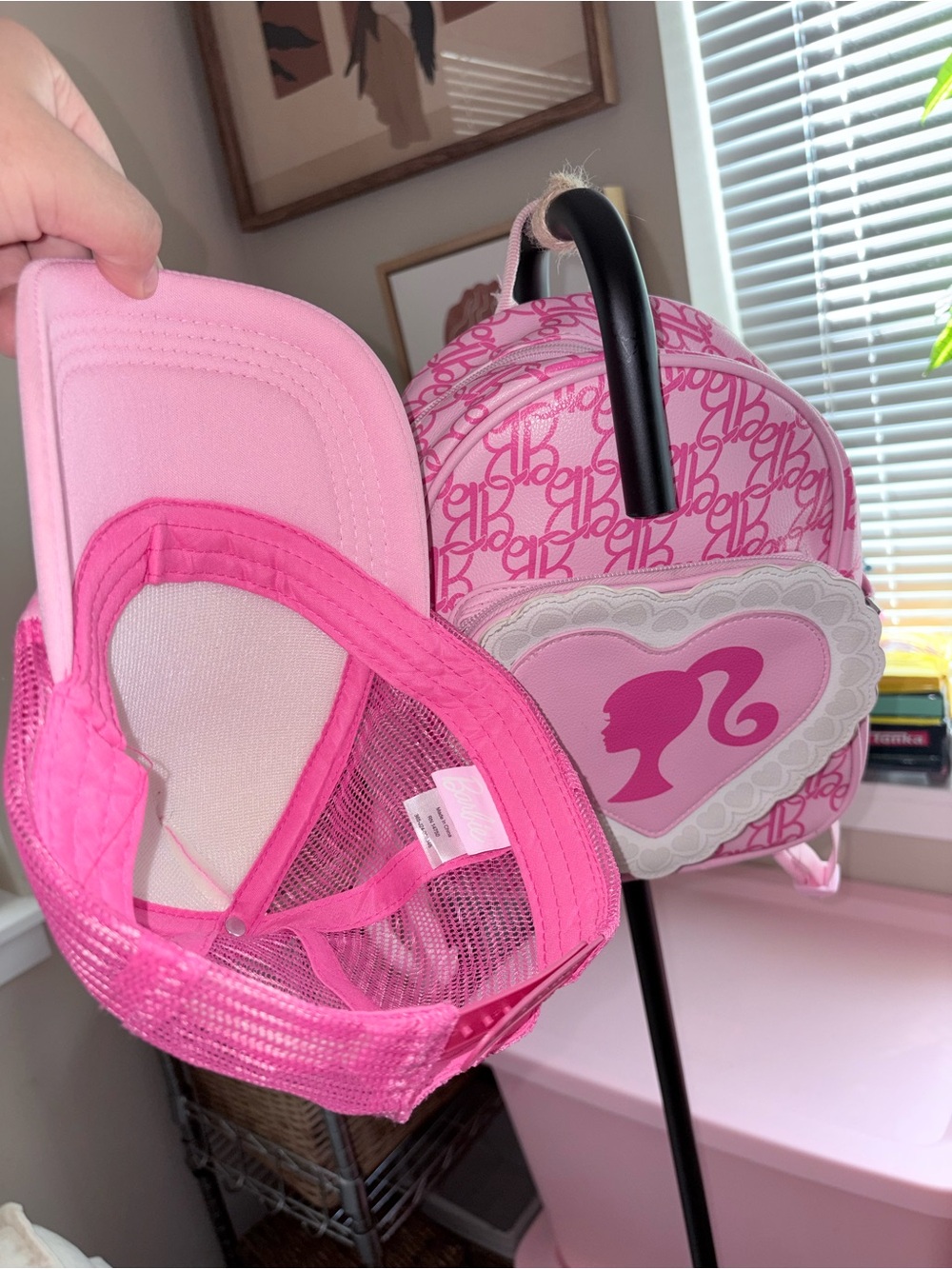 Barbie Pink Backpack with Matching Pink 'California Dreamin' Cap BUNDLE - Picture 6 of 12